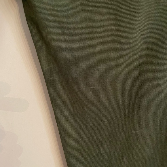 🇬🇧 ME+EM cropped olive jeans/canvas pants - Picture 11 of 12